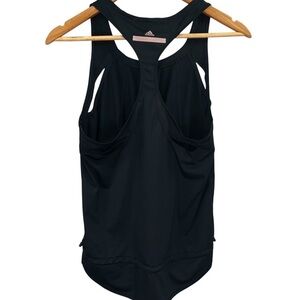 Stella McCartney Adidas 2005 Perf Tank Top Sz Small Black Racerback Cutout Cinch